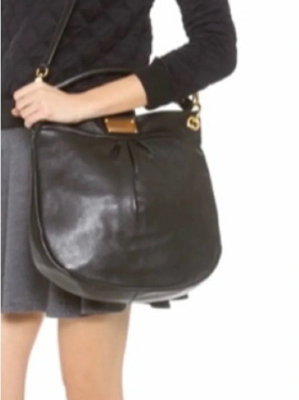Marc Jacobs Classic Q Hillier Hobo handbag shoulder bag Crossbody purse logo